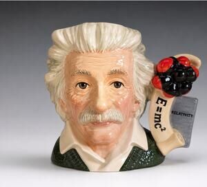 Royal Doulton Albert Einstein D7023 Character Jug Mug 1995 England E=mc²